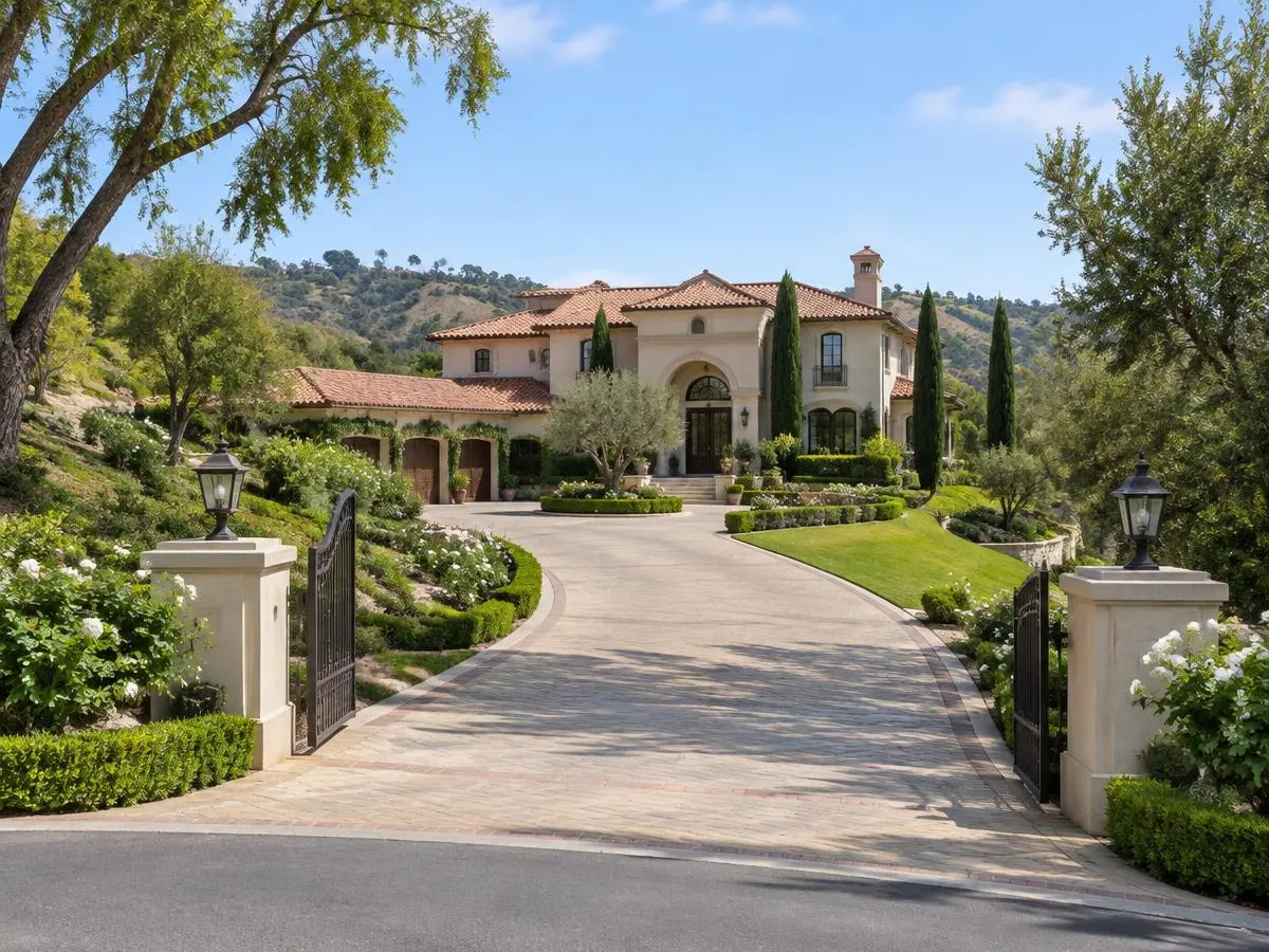 Yorba Linda 山景豪宅 AI 示意图
