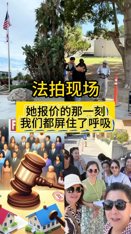 法拍现场，她报价的那一刻我们都屏住了呼吸